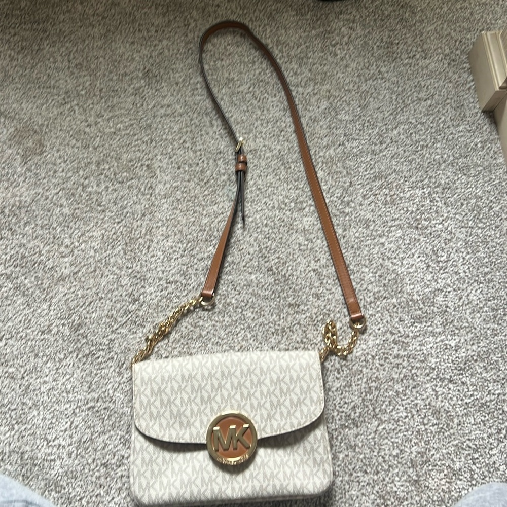 Michael Kors Small Logo Convertible Crossbody Bag
